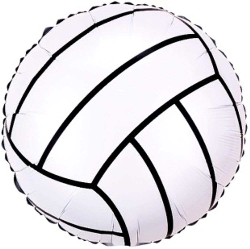 К Шар (18"/45 см) Круг, Волейбольный Мяч, без уп