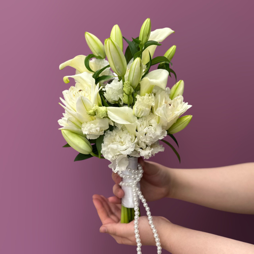 Букет невесты с лилиями и каллами #51