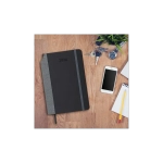 Ежедневник датированный 2026 А5 138x213 мм, BRAUBERG "Mosaic", под кожу, карман для ручки, черный, 117114