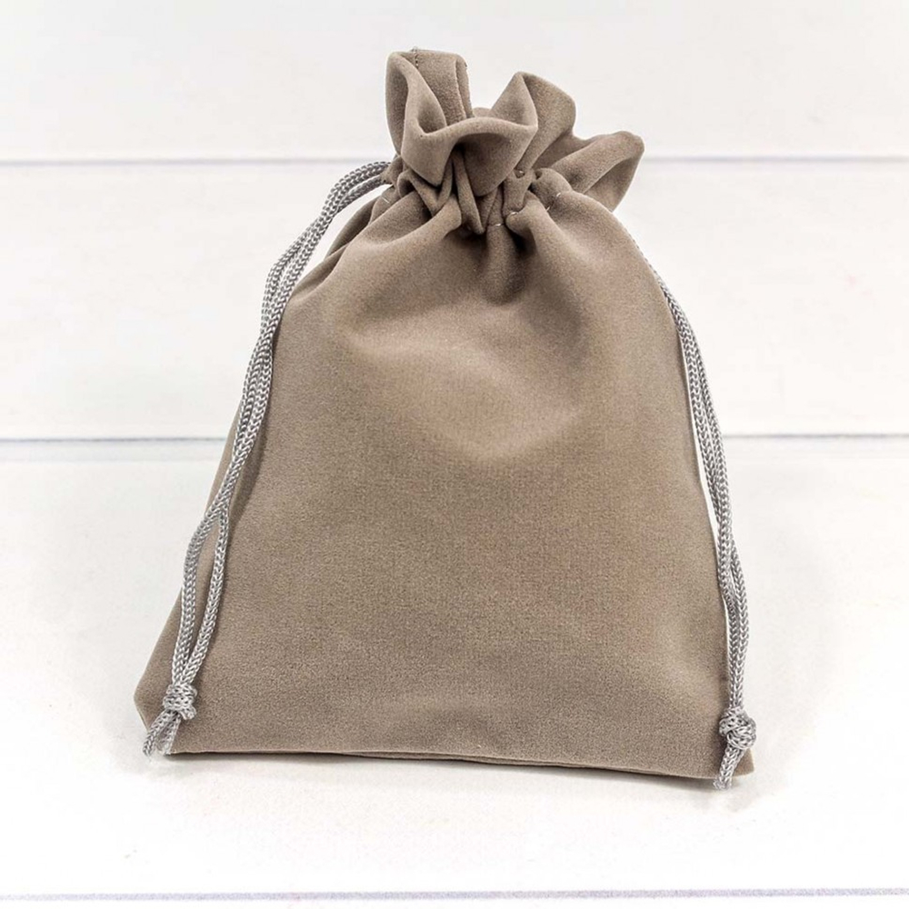 Мешочек 12х15см Бархат класс А (Серый)