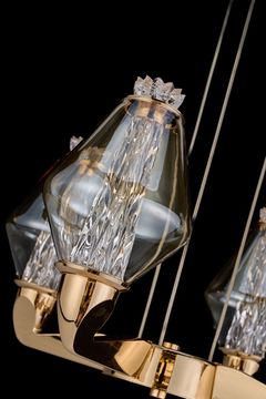 Подвесная люстра LE3056/650 GD золото Camille Leon