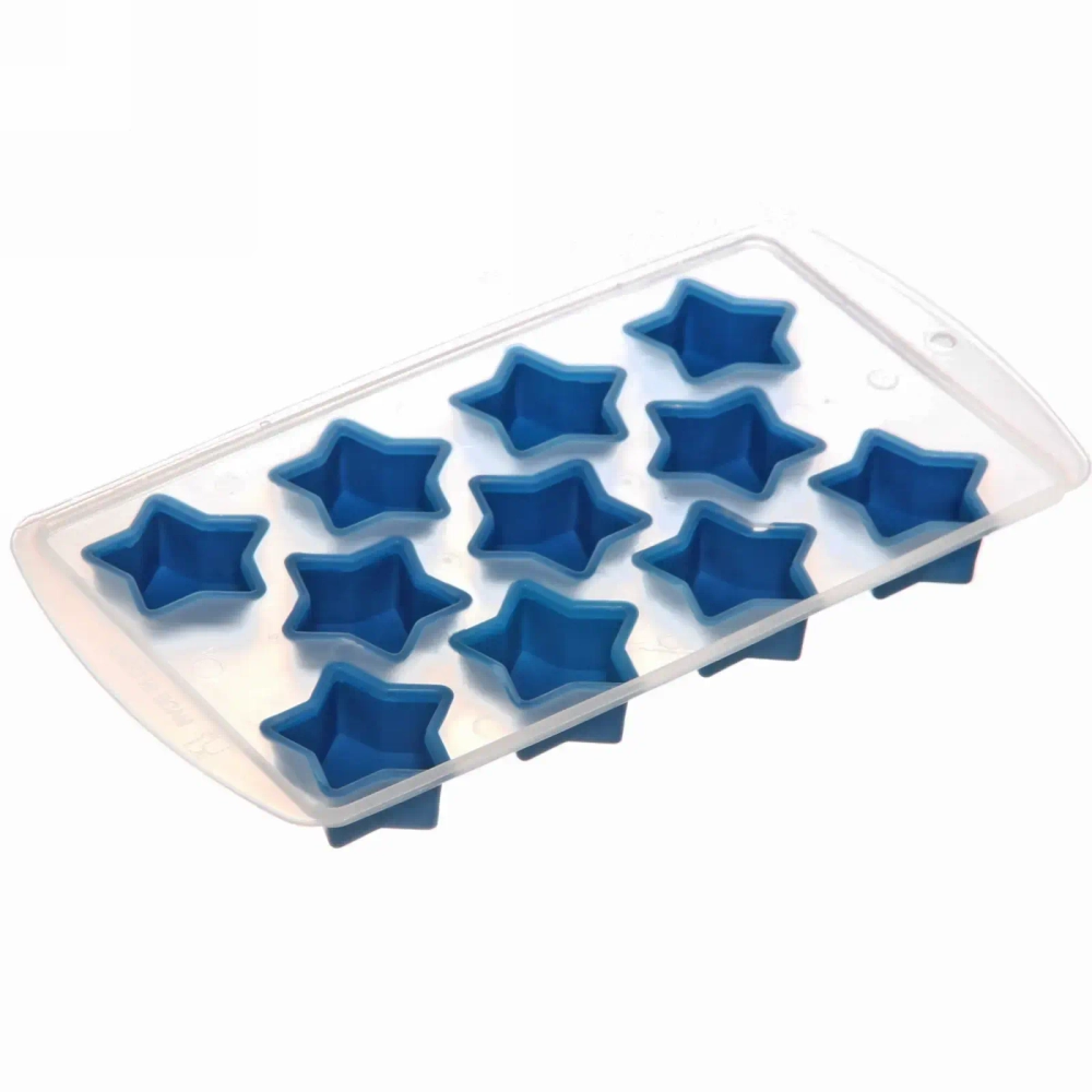 Форма для льда пластиковая с силиконом «Звездочки»