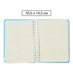 Блокнот детский Basir на резинке, формат А6, серия "Дракон", переплет 7БЦ, 14.5*10.5 см, 60 листов, ассорти