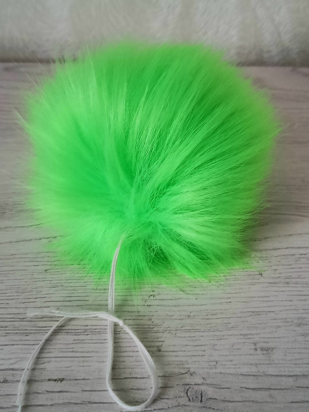 Помпон из искусственного меха, цвет: Салатовый
