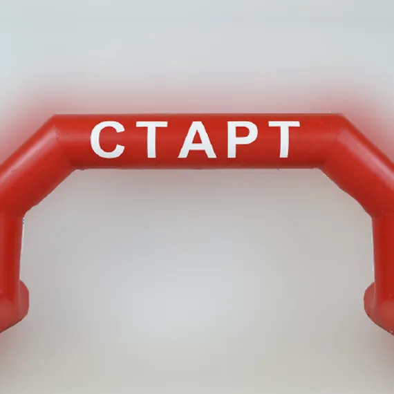 Герметичная надувная арка на опорах