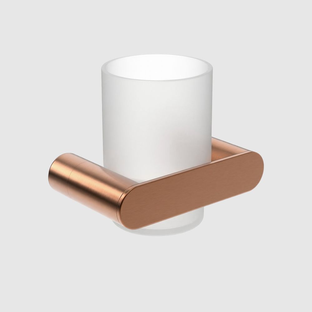 Стаканчик для зубных щеток стекло/нерж. сталь VERONA 16881.CU медь