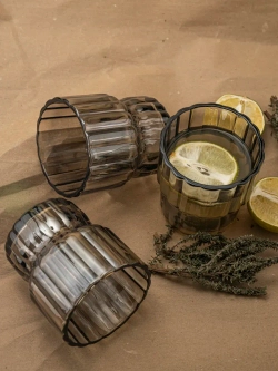 Набор бокалов для виски, 250 мл. 6 шт. Черные