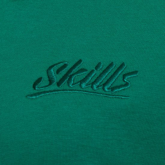 Толстовка SKILLS W Script Logo 4V Crewneck Green/Grey Melange