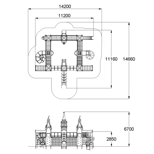 Детский комплекс Кремлевская стена