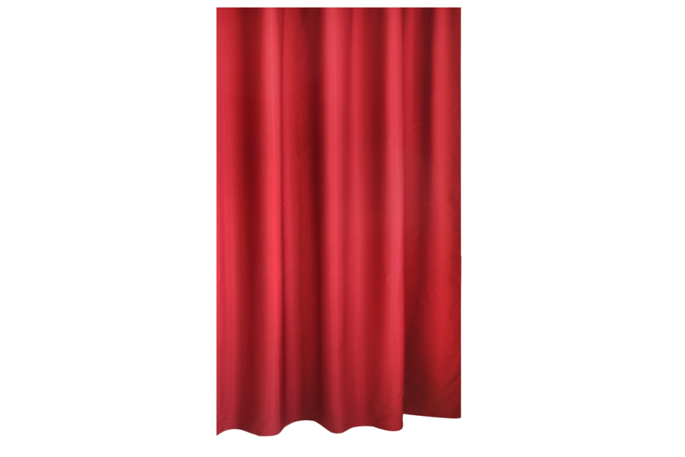 Штора для ванной Home One Waffle, 180х180, полиэстер, бордовый