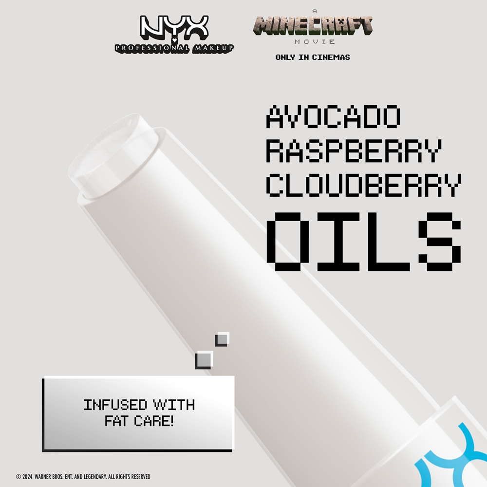 NYX Professional Makeup A Minecraft Movie - Бальзам для губ оттенок Hunk City, 2 g