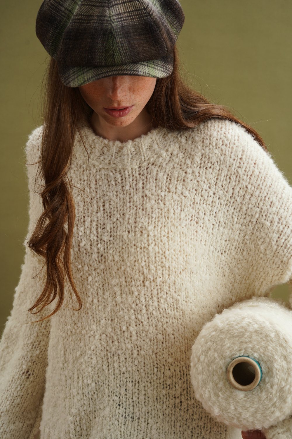 Свитер "Тедди" молочного цвета