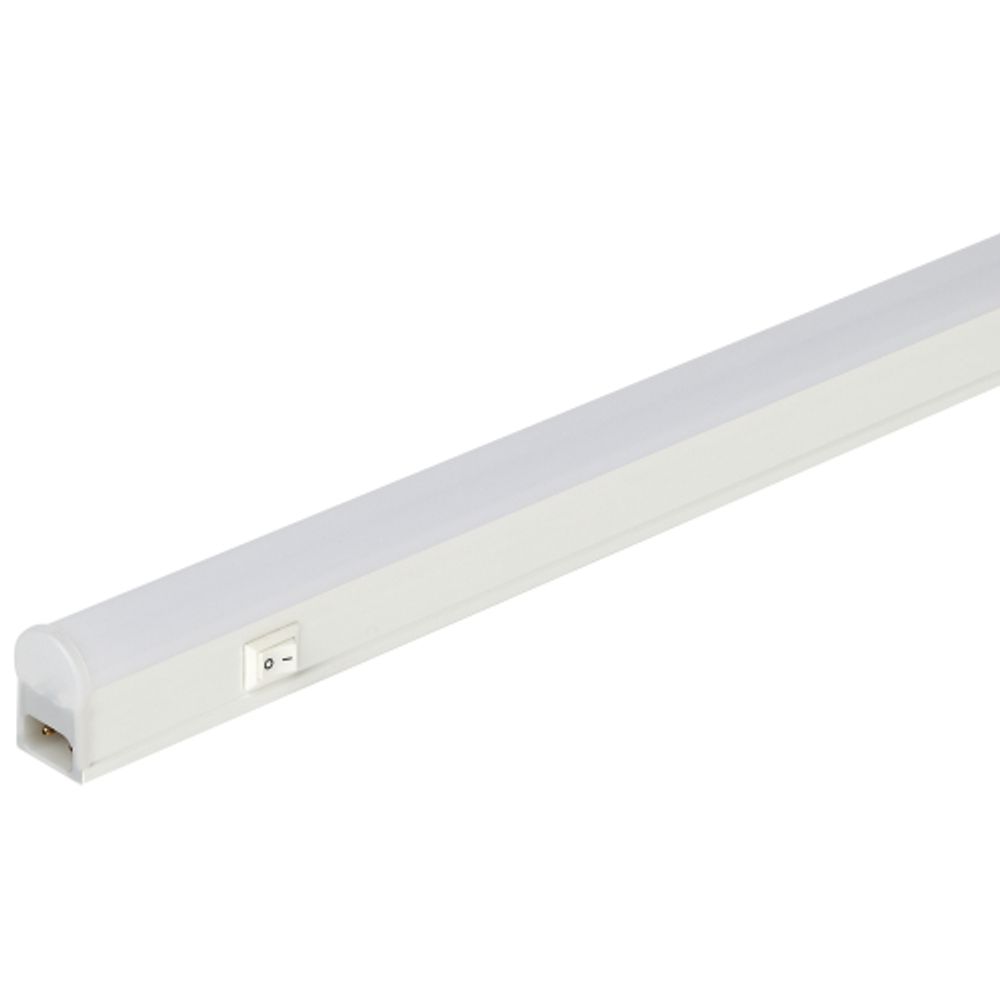 Линейный светодиодный светильник ЭРА LLED-01-12W-4000-W 12Вт 4000K L874мм с выключателем | Бытовые светодиодные линейные светильники