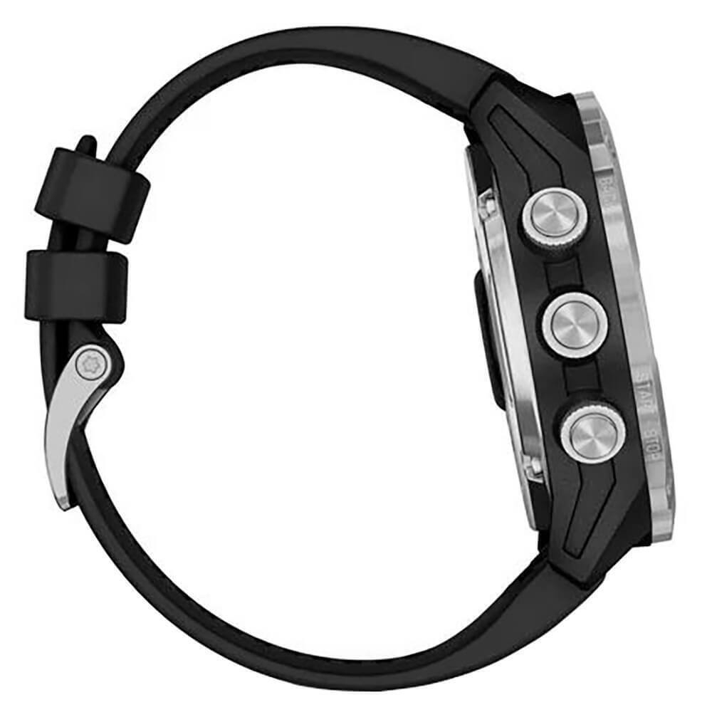 Умные часы Garmin Descent Mk2 стальные с черным ремешком 010-02132-10