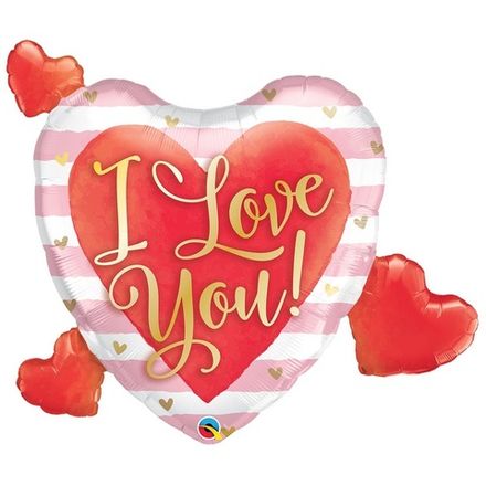 Фигура "Сердце в розовых полосах" ILY