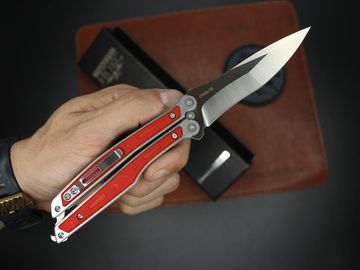 Нож-бабочка НОКС "Эльф" (красный) 204-100401