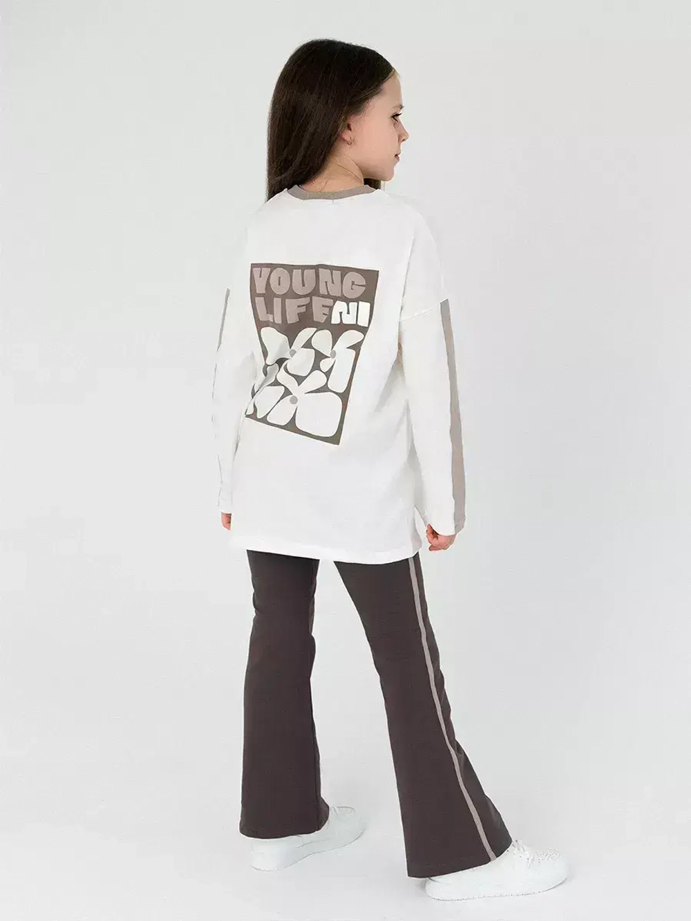 Лонгслив для девочки оверсайз