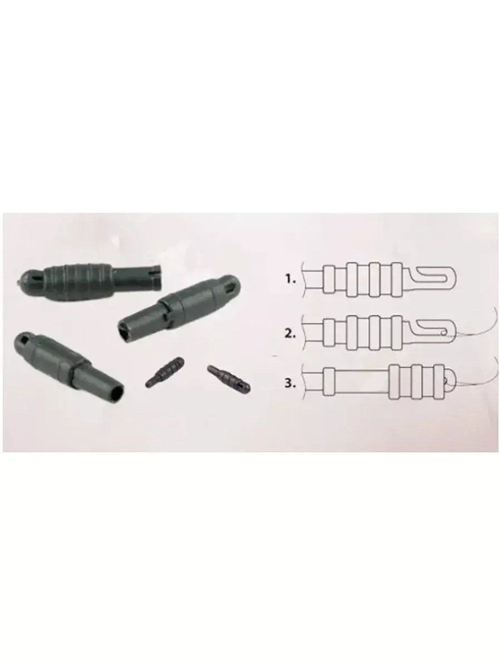 Коннектор для маховой удочки, диаметр 2 мм (2упк по 10шт)