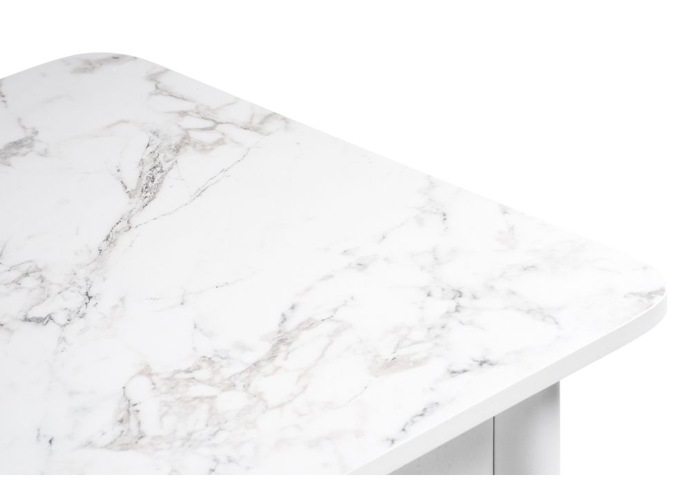 Стол Зедонг 100х60х73,5 сабия / белые точёнки