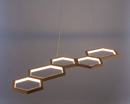 Люстра Honeycombs Brass