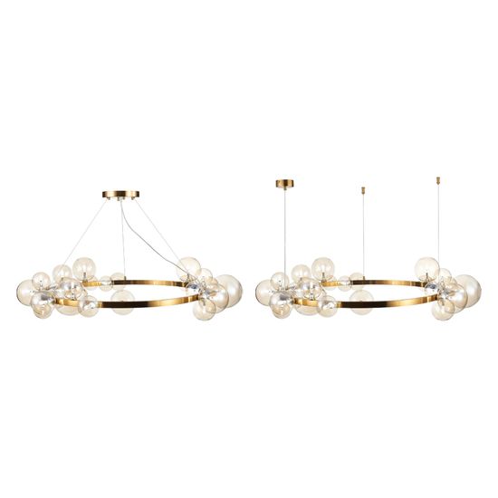 SL1165.303.24 Светильник подвесной ST-Luce Бронза/Коньячный G4 24*5W NECTON