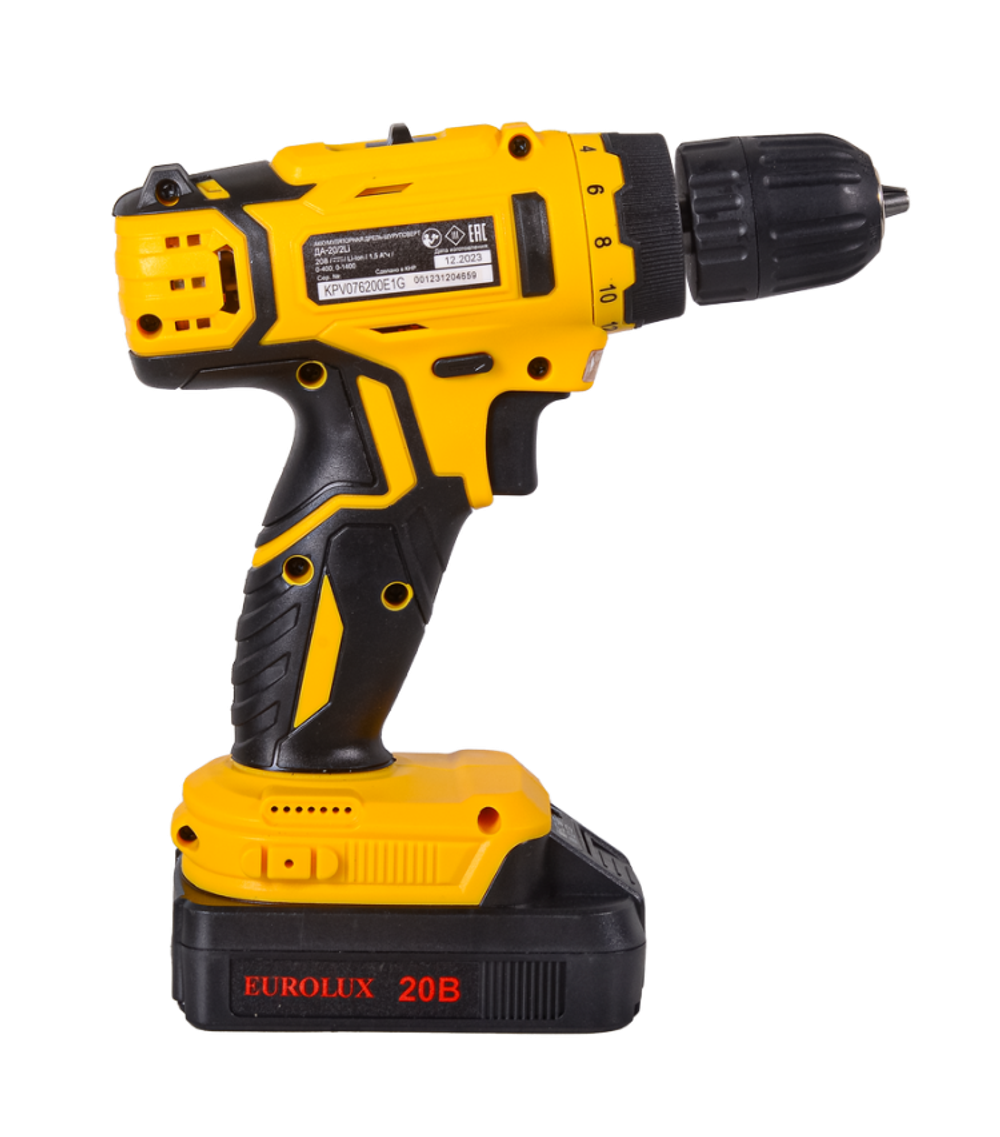 Дрель-шуруповерт Eurolux ДА-20/2Li