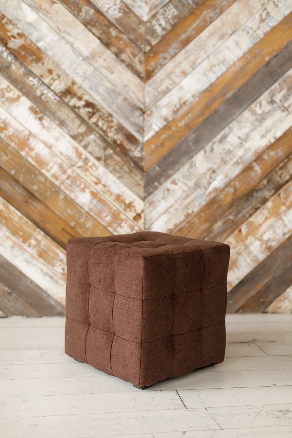 Пуф Лотос Коричневый Велюр