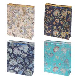 GAEM Пакет подарочный (бумага 210г/м2, блок микс 12шт), L26 W10 H32 см, 4в.