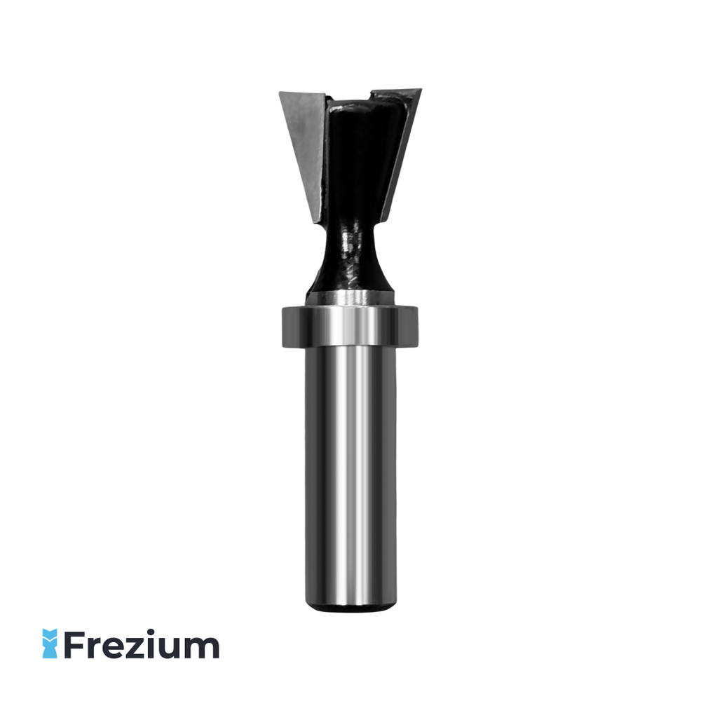 Фреза ласточкин хвост обгонная с верхним подшипником 12,7x8x12.7 мм