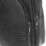 Сумка мужская «Major-crocodile», цвет черный, два отделения, 29*17*5,5см