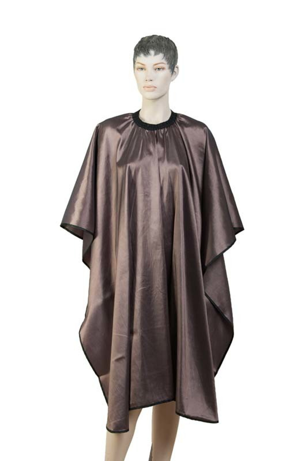Пеньюар для стрижки "Глянец" коричневый, DEWAL, 128х146 см