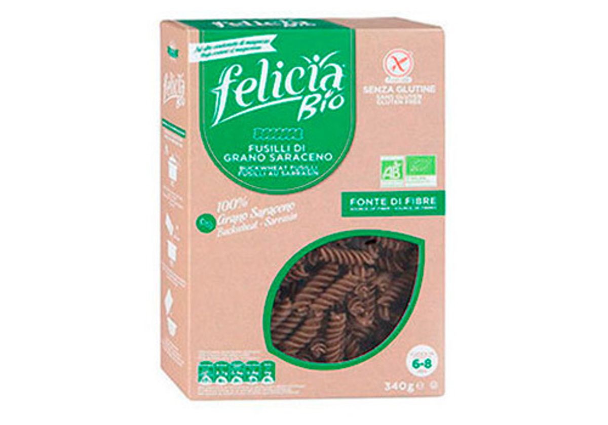 Паста из гречихи "Фузилли" Felicia Bio, 340г