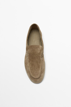 Massimo Dutti Лоферы из натуральной кожи, норка