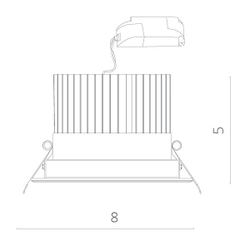 Встраиваемый светильник Arte Lamp A3307PL-1WH