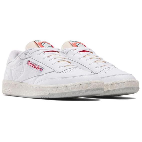 Reebok CLUB C 85 ВИНТАЖНЫЕ кроссовки для скейтборда Низкие Белые кроссовки