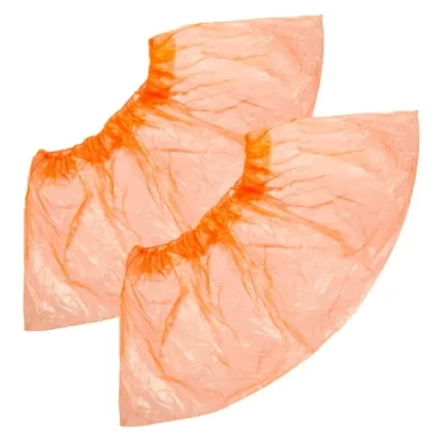 Бахилы гладкие 20 мкм оранжевые ДЕТСКИЕ (50пар/уп)