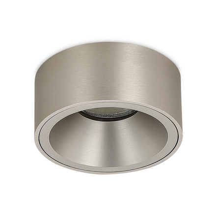 Светильник встраиваемый MUNICH под лампу GU10, цвет шлифованный алюминий, D88xH57, 6мм, IP20