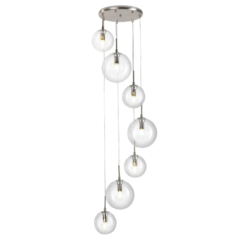 Citilux Томми CL102071 Люстра каскадная с прозрачными шарами