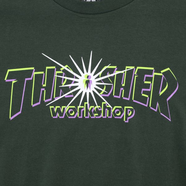 Футболка Thrasher X AWS - Nova (forest green) артикул: - купить в магазине Дайс