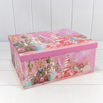 Коробка 37.5 х 29 х 16 см Набор 10 шт "Новый год" (Розовый)