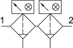 LFMBA-3/8-D-MIDI-DA Комбинация фильтров тонкой очистки