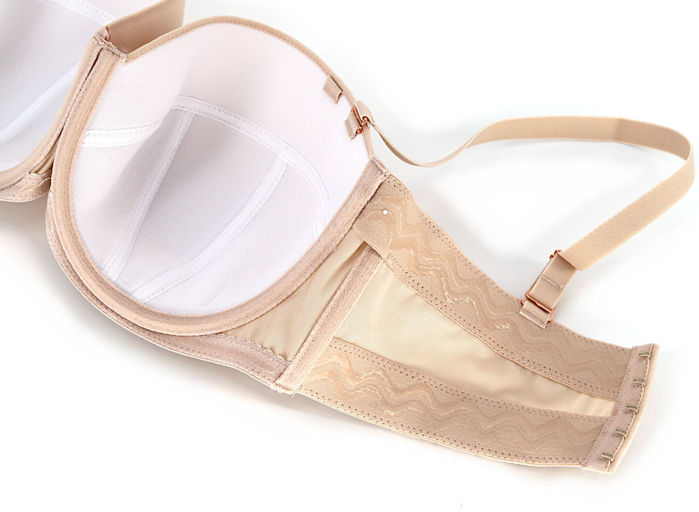 Бюстгальтер-балконет с гладкими чашками без отделки (Размер: 70G) (Цвет: телесный)