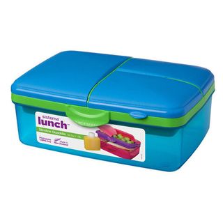 Ланч-бокс с бутылкой Sistema &quot;Lunch&quot;, 4 секции, 1,5 л, цвет Голубой