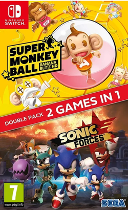 Sonic Forces + Super Monkey Ball Banana Blitz HD Double Pack (картридж для Nintendo Switch, интерфейс и субтитры на русском языке)
