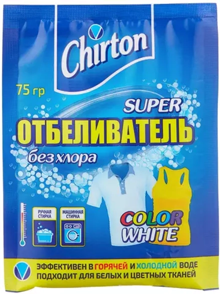 Отбеливатель Chirton кислородный Super color&white, 75 г