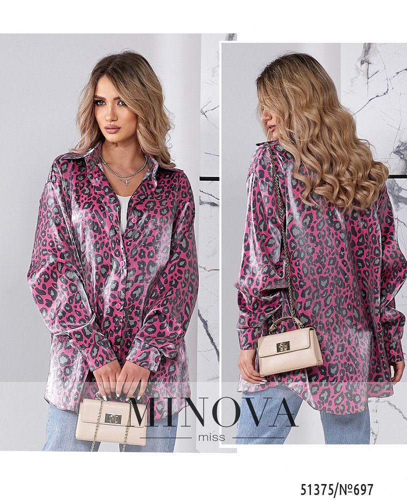 Рубашка 697-малиновый Minova