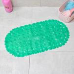 Коврик для ванной Галька 67*36см (бирюзовый)