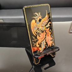 Сувенирная подставка для телефона с росписью Палех "Жар-птица"