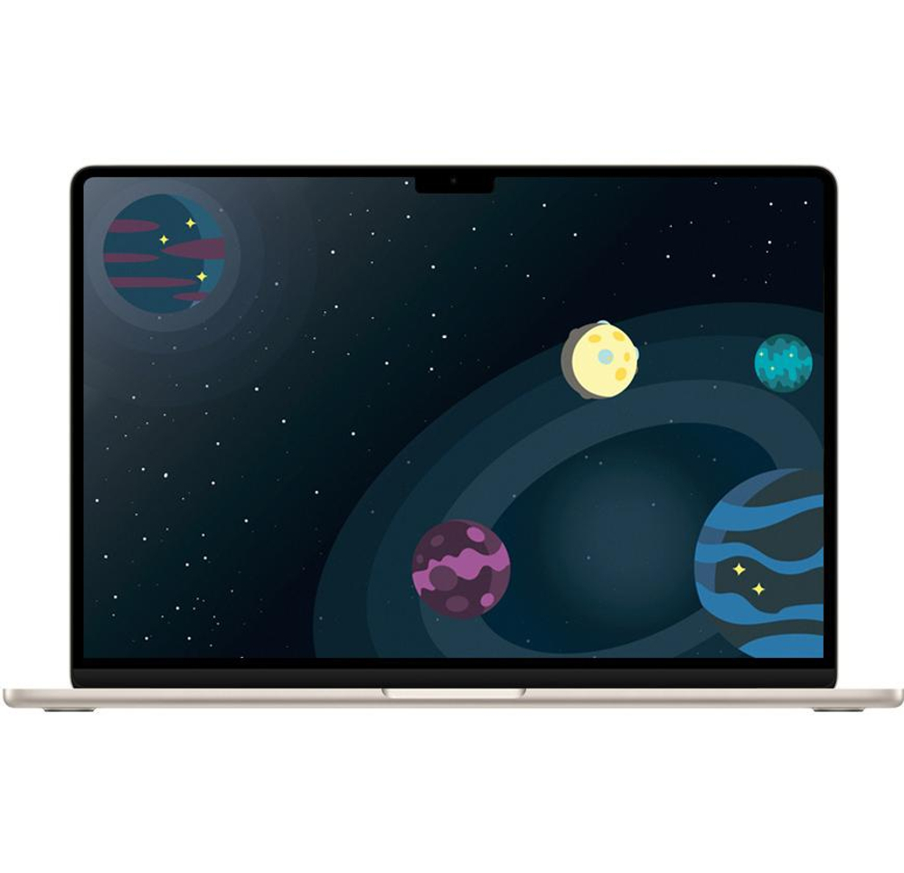 Ноутбук Apple MacBook Air 15" MC9F4 (M3 8-Core, GPU 10-Core, 16GB, 256GB) («Сияющая звезда» | Starlight)