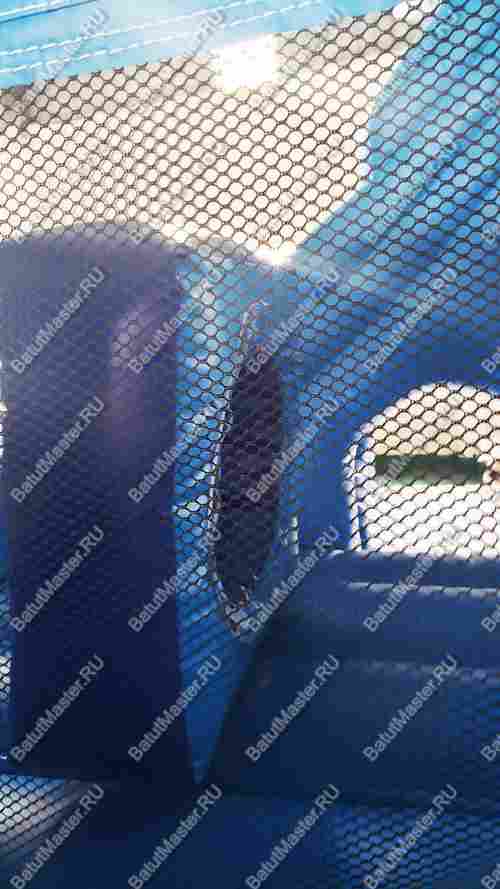 Детский надувной батут "Границы радости", синий, 3,5*3*3 м